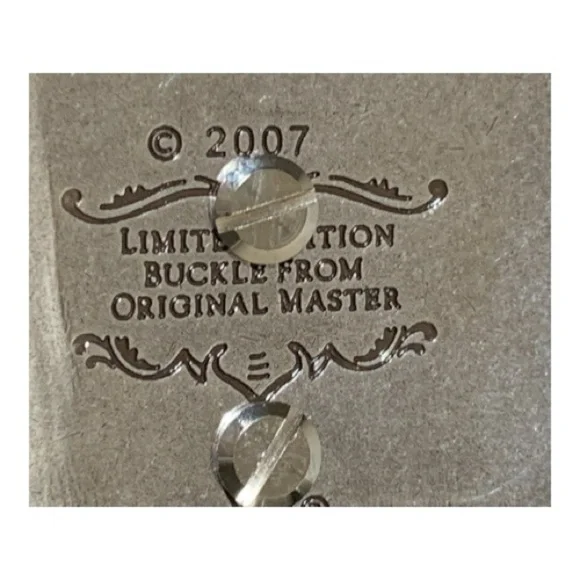 NWOT Women’s Ariat Stud-Rhinestone Leather Belt With Masters Buckle Size 36 - Picture 7 of 7